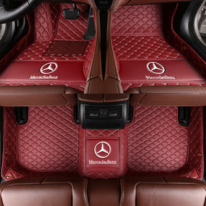 Ensemble de tapis de voiture <span class=keywords><strong>Mercedes</strong></span> de luxe haut de gamme 2025 Nouveau logo personnalisé Antidérapant Cuir Imperméable Résistant à l'usure 20 mm d'épaisseur Sol de voiture - Product Image 2