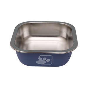 Stainless steel dog bowls, anti-tipping dog food bowls, <b>extra</b> <b>large</b> dog food bowls, <b>large</b> and medium-sized dog feeders - Product Image 1