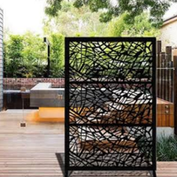 Panneau de séparation autoportant en aluminium découpé au laser pour jardin extérieur, clôture de villa, motif personnalisé