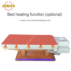 Siman meja pijat bulu mata elektrik, furnitur Salon kecantikan <span class=keywords><strong>buruk</strong></span> <span class=keywords><strong>Spa</strong></span> wajah elektronik 4 motor dengan sandaran tangan dapat disesuaikan - Product Image 6