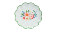 Assiette à dîner en mélamine en forme de fleur écologique personnalisée avec un design luxueux pour les restaurants et les cadeaux