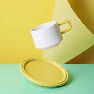 Heap-<span class=keywords><strong>Mini</strong></span> <span class=keywords><strong>taza</strong></span> <span class=keywords><strong>de</strong></span> porcelana con leche esmaltada, juego <span class=keywords><strong>de</strong></span> tazas <span class=keywords><strong>de</strong></span> café <span class=keywords><strong>de</strong></span> cerámica hechas a mano con platillo, 250ml - Product Image 4