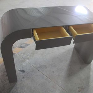 <span class=keywords><strong>Scrivania</strong></span> da Ufficio Moderna a Forma di U in Superficie Solida Grigio Scuro, Durevole ed Ecologica, con Garanzia di 8-10 Anni - Product Image 4