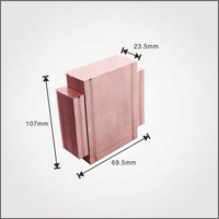 Disipador de Calor de Cobre de Alta Calidad Serie 6000 con Pin Fin para Raspberry Pi, Apilado Denso con Servicios de Corte y Soldadura