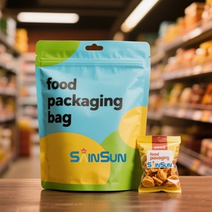 Custom Printing Plastic Food Packaging <b>Bag</b> <b>Zip</b> Lock Stand up Pouch <b>Bag</b> With Window for Banana Peanut Butter - Product Image 2
