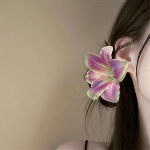 Модные женские заколки для волос на заказ милые Мультяшные Гавайские богемные тканевые Цветочные боковые заколки для вечеринки Пляжный головной убор для свадьбы - Product Image 3