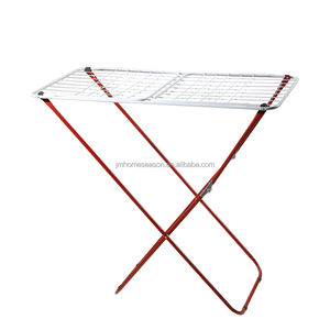 Sy Moderne Eenvoudige Metalen Opvouwbare Droogrek Ruimtebesparende Vloer Staande Kleerhanger Voor Kleding Quilts Schoenen Balkon Vleugel - Product Image 2