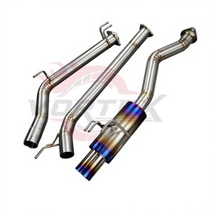 ท่อไอเสียแบบ Single Exit ของ Vortex Racing สำหรับ Honda S2000 AP1 AP2 Street & Track SS304 พร้อมปลายท่อแบบ Pie-cut และปลายท่อเคลือบไทเทเนียมสีไหม้ - Product Image 2