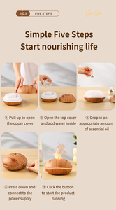 Gift USB Ultrasonic Essential <b>Oil</b> <b>Diffuser</b> Aroma <b>Diffuser</b> Cool Mist Humidifier Air Humidifier For Yoga Spa With LED Night Light - Product Image 6