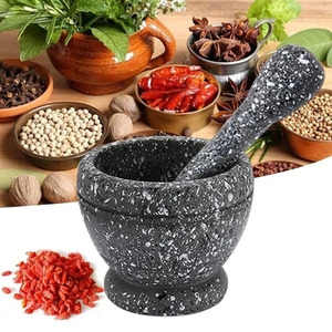Küchen bedarf Stößel mühle PP Mörser Stößel <span class=keywords><strong>Set</strong></span> Handbuch Knoblauch Stampfer Kräuter Gewürz Mischen Mahlen Brecher - Product Image 2