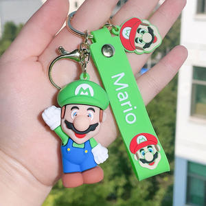 Joylit novedad 3D Anime para Super <span class=keywords><strong>Mario</strong></span> <span class=keywords><strong>Bros</strong></span> llaveros personalizados PVC goma llaveros regalo promocional - Product Image 5