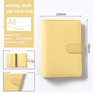 Cuaderno A6 recargable de cuero PU, lindo diario de hojas sueltas con cubierta, organizador multifuncional para diario y planificación - Product Image 6