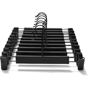 New Boutique Plastic Skirt Pants Hanger Clips Anti-Slip PP Material Modern Design Clothing Organizer <b>Wardrobe</b> Storage - Product Image 1