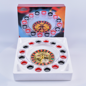 Juego <span class=keywords><strong>de</strong></span> mesa <span class=keywords><strong>de</strong></span> <span class=keywords><strong>ruleta</strong></span> rusa <span class=keywords><strong>de</strong></span> la suerte <span class=keywords><strong>de</strong></span> 16 tazas, construcción <span class=keywords><strong>de</strong></span> vidrio, diseño ligero <span class=keywords><strong>de</strong></span> Color rojo/negro para interior/exterior - Product Image 6