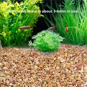 Natuurlijk Zand Vis Tank Grind <span class=keywords><strong>Aquarium</strong></span> Decoratieve Stenen Ornament Aquatische Landschapsarchitectuur Decoratie Bodem Landschapsarchitectuur Zandsteen - Product Image 3