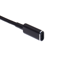 Nylon noir tressé Super Durable type-c à DC 4.5*3.0MM pour ordinateurs portables HP 4530 100W adaptateur de charge