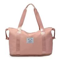 Sac de voyage de luxe en tissu Oxford orange - Grande capacité, séparation humide/sec, fermeture éclair, multi-usages pour sport/gym/maternité