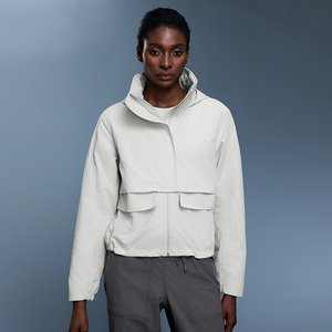 Veste d'extérieur à capuche pour femmes coupe-vent compressible imperméable, imperméable léger coupe-vent respirant Trekking Manteau de <span class=keywords><strong>randonnée</strong></span> - Product Image 3