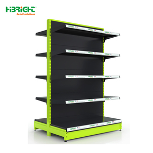 Black Double-sided <b>Wire</b> Mesh Gondola Shelving for Supermarket Retail - Product Image 2