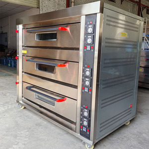 Horno de Panadería Industrial de 3 Niveles, Equipo de Cocina Comercial para Hoteles, Horno de Panadería de 12 Bandejas - Product Image 1