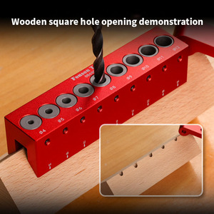 Dụng cụ khớp nối chế biến gỗ 6/7/8/9/10mm 5 lỗ định tâm khoan khuôn nhôm doweling <span class=keywords><strong>Jig</strong></span> bước khoan hướng dẫn <span class=keywords><strong>Dowel</strong></span> <span class=keywords><strong>Jig</strong></span> - Product Image 2