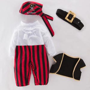 Costume de cosplay de capitaine <span class=keywords><strong>pirate</strong></span>, barboteuse pour bébé, body pour garçons, vêtements fantaisie de Noël, costumes d'Halloween, combinaison pour enfants - Product Image 4