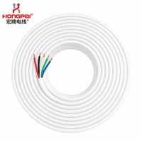 Câble de signal flexible HONGPAI UL2464 à 5 conducteurs, fil de cuivre toronné 28AWG, gaine PVC 300V, câble de commande électronique