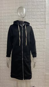 2026 Women's Casual <b>Pocket</b> Zipper Hoodie Coat Tunic Sweatshirt Long Hoodie Jacket - Product Image 5