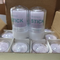 Déodorant en stick à l'alun de potassium avec logo personnalisé, cristal minéral naturel, anti-transpirant, marque privée, vente en gros
