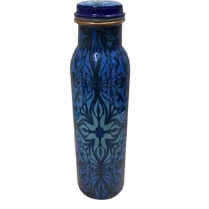 Cheap Factory Wholesale Price Modern <b>Copper</b>/Glass Bottles Jars Cover Eco-Friendly Food Safe Storage for Weddings 401-500ml - Product Image 1