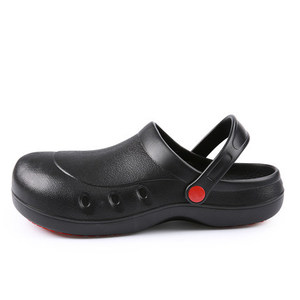 Zapatos de Seguridad Antideslizantes y Resistentes al Aceite, Negros, Unisex, para Adultos, con Suela Inyectada, Zapatos de Chef para Trabajo HP-083 - Product Image 1