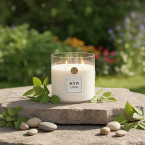 <span class=keywords><strong>Bougie</strong></span> parfumée Aoyin dans un grand bocal en verre, <span class=keywords><strong>bougie</strong></span> décorative <span class=keywords><strong>de</strong></span> luxe en cire <span class=keywords><strong>de</strong></span> soja à trois mèches, bougies parfumées dans un bocal - Product Image 2