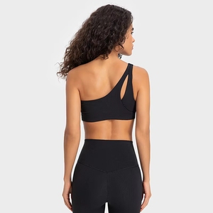 Top Deportivo Sexy de un Solo Hombro con Diseño Acanalado Personalizado al por Mayor, <span class=keywords><strong>Ropa</strong></span> Deportiva para Mujer, para <span class=keywords><strong>Yoga</strong></span> y Ejercicio al Aire Libre - Product Image 5