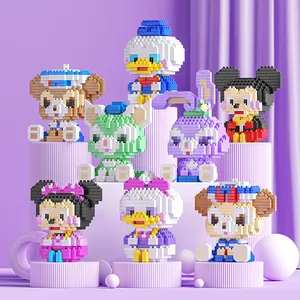 Lelebrother Cartoon Animal Mini Bricks Promotion Gift Mirco Building Blocks Adult Assemble Toys