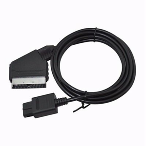 สายวิดีโอ RGB PVC สีดำ สำหรับเกมส์ ความยาว 1.8 เมตร รองรับระบบ PAL สำหรับ <span class=keywords><strong>Nintendo</strong></span> N64 NGC <span class=keywords><strong>SNES</strong></span> - Product Image 2