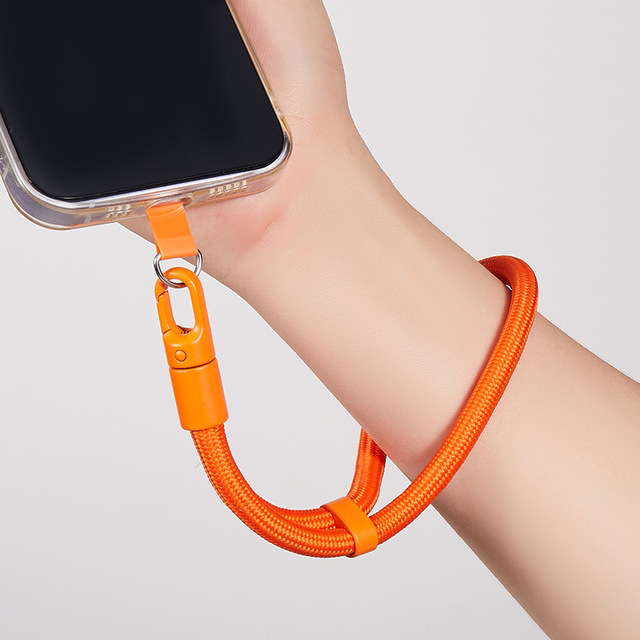 Anti Lost Universal Short Phone Wrist Strap Rope Braided Colorful  Phone Case Lanyard Strap Chain Cord