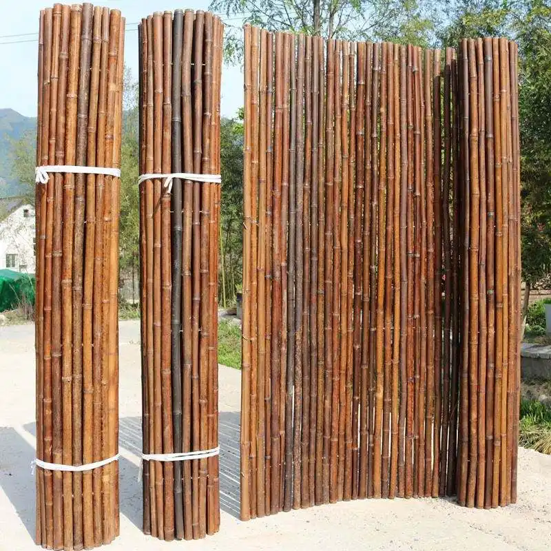 Pastoral Style Country Courtyard Environmental Protection Privacy Wooden Walls Bamboo Fence Panels