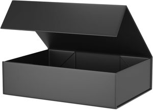 Nouvelle boîte pliante magnétique en papier avec grand logo personnalisé, emballage de luxe, boîte cadeau rigide en carton pliable - Product Image 1