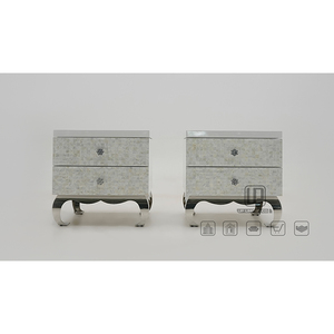High End <b>White</b> Marble Top Nightstand Wooden Bedroom Drawers Storage Square Nightstand With Metal Leg Bedroom Drawer Cabinet - Product Image 1