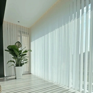 Persianas Verticales Eléctricas de Tela Estilo Art Deco para Ventanas Francesas, Montaje en <span class=keywords><strong>Techo</strong></span>, Uso Doméstico en Hoteles y Oficinas - Product Image 3