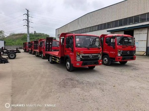 รถบรรทุกพื้นเรียบแบบแถวเดียว 4x2 ราคาโรงงาน พร้อมบันไดโลหะด้านหลัง กำลัง 170 แรงม้า รถก่อสร้างพื้นต่ำ - Product Image 3