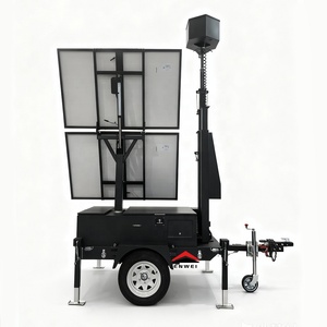 Rimorchio con Telecamera Solare e 2 <span class=keywords><strong>Pannelli</strong></span> <span class=keywords><strong>Solari</strong></span> Pieghevoli Rotanti per Aree Fuori Rete - Product Image 4