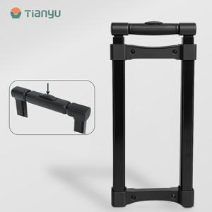 Poignée de chariot à bagages robuste et résistante, design encastré, mécanisme pliable, construction métallique durable - Product Image 1