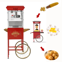 Machine à popcorn commerciale à marque propre en gros, mini machine à popcorn automatique, machine à popcorn commerciale au gaz et électrique