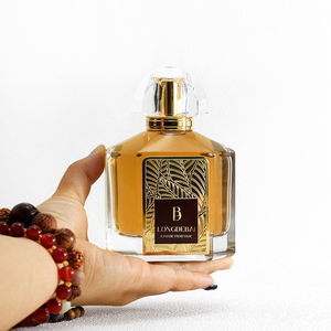 New Design Elegant Luxury 100Ml Fragrance Bottle Golden <b>Perfume</b> Glass <b>Atomizer</b> Bottle With Box - Product Image 6