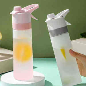 Bouteille pulvérisatrice portable, grande, réutilisable, de qualité alimentaire, étanche, à large ouverture, pour étudiants, adultes et enfants - Product Image 4