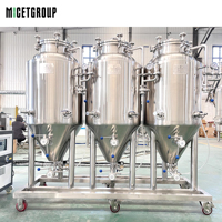 100L Nanobrewery 100L Petit système de brassage domestique Mini brasserie Bière artisanale Micro équipement de brasserie