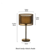 Post moderne luxe moderne minimaliste lampe de chevet lumière atmosphérique luxe chaud rétro créatif chambre protection des yeux lampes de bureau