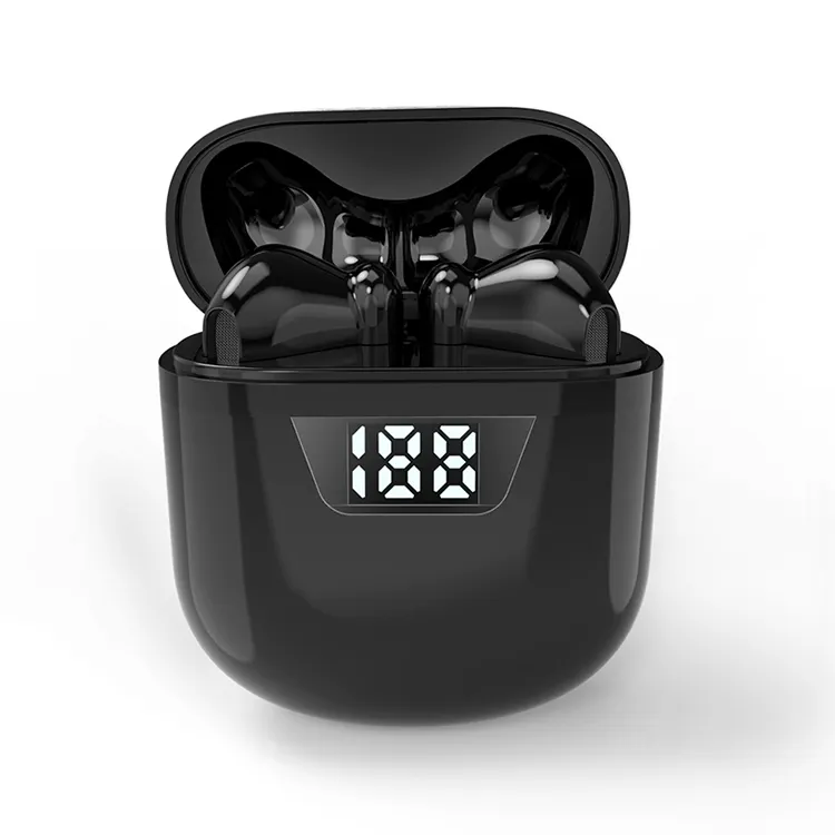 Moda renkli TWS Bluetooth 5.0 mikrofonlu kulaklık dokunmatik LED kablosuz Bluetooth su geçirmez kulaklık