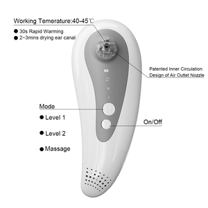 Sèche-oreille électrique professionnel pour animaux de compagnie Séchoir à air chaud fabriqué en usine d'origine pour le nettoyeur d'oreille et la forme liquide d'élimination de la cire - Product Image 5
